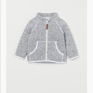New H&M gray fleece jacket 12-18 month
